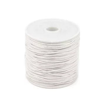   Pamutzsinór Ø0,8 mm viaszos - 1 tejfehér (12 db-os csomagolás)