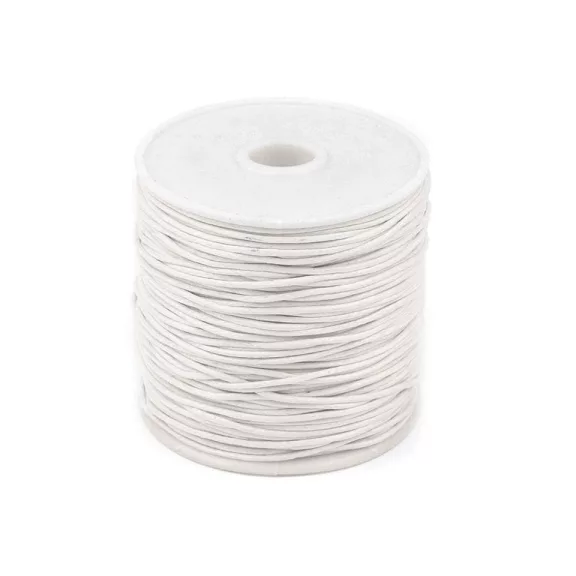 Pamutzsinór Ø0,8 mm viaszos - 1 tejfehér (4 db-os csomagolás) Pamutzsinór Ø0,8 mm viaszos - 1 tejfehér (4 db-os csomagolás)