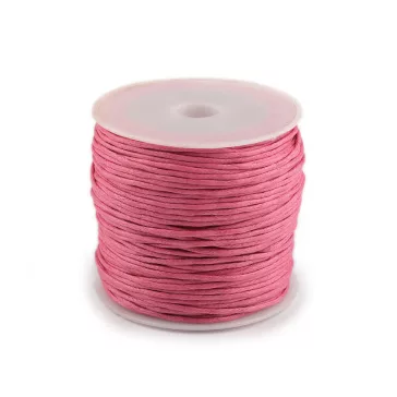   Pamutzsinór Ø0,8 mm viaszos - 16 rózsaszín (12 db-os csomagolás)