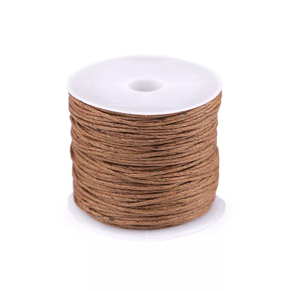 Pamutzsinór Ø0,8 mm viaszos - 28 barna konyak (4 db-os csomagolás) Pamutzsinór Ø0,8 mm viaszos - 28 barna konyak (4 db-os csomagolás)
