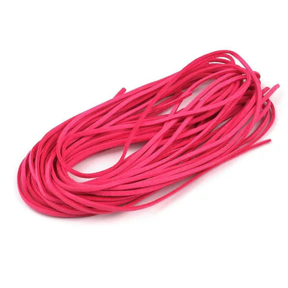 Velúr bőr szál szélessége 3 mm - 3 (54) málnás (50 db-os csomagolás) Velúr bőr szál szélessége 3 mm - 3 (54) málnás (50 db-os csomagolás)