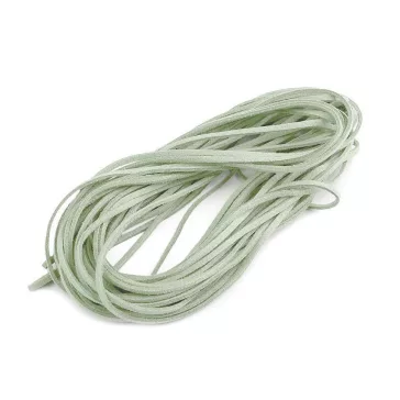   Velúr bőr szál szélessége 3 mm - 27 (13) mentolzöld (50 db-os csomagolás)