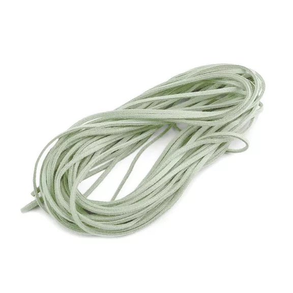 Velúr bőr szál szélessége 3 mm - 27 (13) mentolzöld (50 db-os csomagolás) Velúr bőr szál szélessége 3 mm - 27 (13) mentolzöld (50 db-os csomagolás)