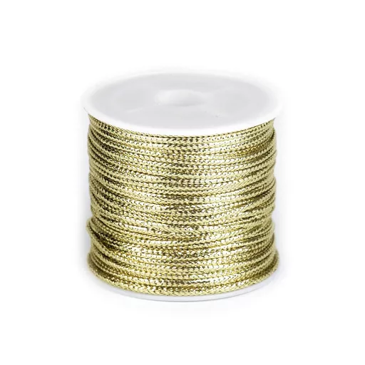 Üreges szalag lurexszel szélessége 2 mm lapos