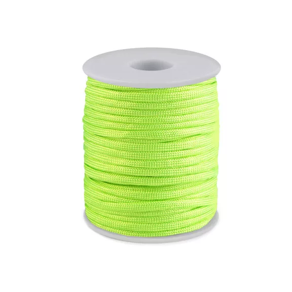 Ejtőernyő / ruha zsinór Ø4 mm - 4 (57) vakító sárga neon (25 m-es csomagolás) Ejtőernyő / ruha zsinór Ø4 mm - 4 (57) vakító sárga neon (25 m-es csomagolás)