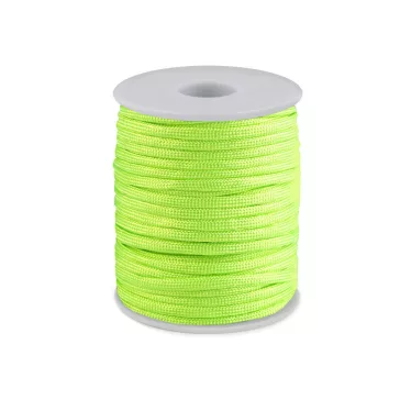   Ejtőernyő / ruha zsinór Ø4 mm - 4 (57) vakító sárga neon (100 m-os csomagolás)