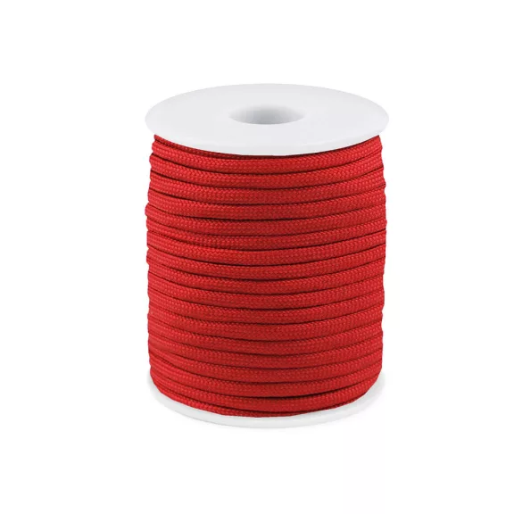 Ejtőernyő / ruha zsinór Ø4 mm - 35 piros (25 m-es csomagolás) Ejtőernyő / ruha zsinór Ø4 mm - 35 piros (25 m-es csomagolás)
