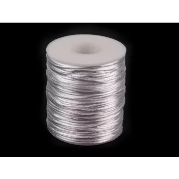 Szatén zsinór Ø1 mm - 01 fehér (5 db-os csomagolás)