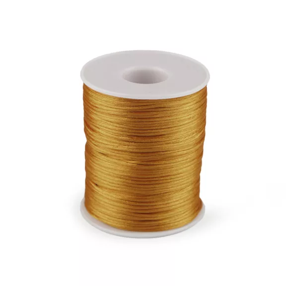 Szatén zsinór Ø1 mm - 157 arany (1 db-os csomagolás) Szatén zsinór Ø1 mm - 157 arany (1 db-os csomagolás)
