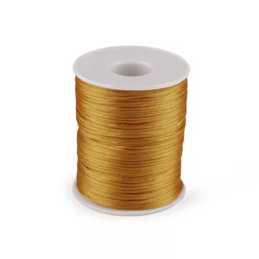 Szatén zsinór Ø1 mm - 157 arany (5 db-os csomagolás)