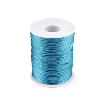   Szatén zsinór Ø1 mm - 47 türkiszkék (5 db-os csomagolás)
