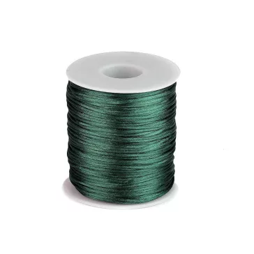   Szatén zsinór Ø1 mm - 74 zöld sötét (5 db-os csomagolás)