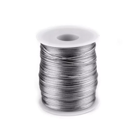 Szatén zsinór Ø1 mm - 180 szürke (1 db-os csomagolás) Szatén zsinór Ø1 mm - 180 szürke (1 db-os csomagolás)