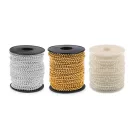 Gyöngy fűzér Ø3 mm - 2 ezüst (100 m-os csomagolás) Gyöngy fűzér Ø3 mm - 2 ezüst (100 m-os csomagolás)