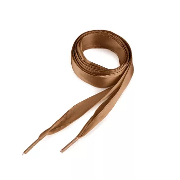   Szatén cipófűző, pólók fűző 110 cm - 19 sötét bézs (100 db-os csomagolás)