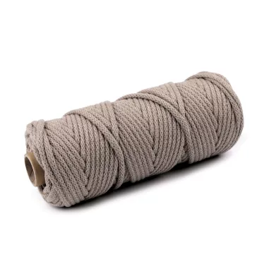   Fonal / paszomány belsővel Ø5 mm - 8 /035 sötét bézs (10 m-es csomagolás)