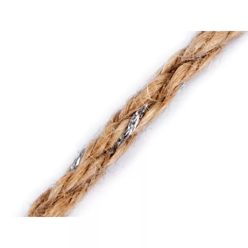 Lurex juta szalag Ø5 mm fonott