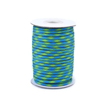   Parakord ejtőernyő zsinór Ø4 mm - 3 kék zöld (100 m-os csomagolás)