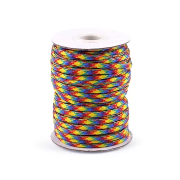   Parakord ejtőernyő zsinór Ø4 mm - 7 (145) multicolor (100 m-os csomagolás)