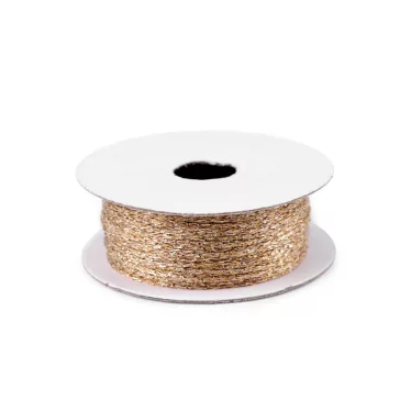   Lurex madzag / zsinór Ø1 mm - 2 arany (10 db-os csomagolás)