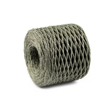   Természetes rafia, táskák fonásához, Ø1,5 mm - 6 palackzöld (4 db-os csomagolás)