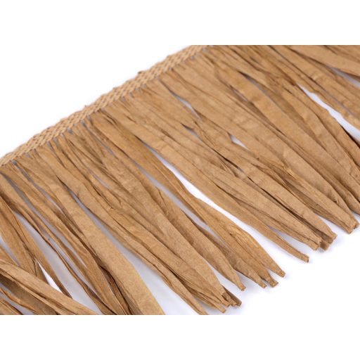 Rojt ráffa természetes anyag széles 12 cm
