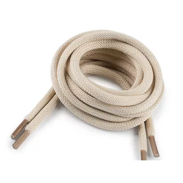   Cipőfűző hossza 100 és 130 cm - 4 (100 cm) bézs világos (10 db-os csomagolás)