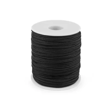   Poliészter zsinór Ø1,6 mm - 1 fekete (500 m-es csomagolás)