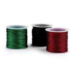 Lurex cső Ø1 mm kerek karácsony