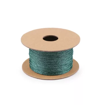   Lurexsz zsinór / kötél Ø1 mm, karácsonyi - 4 zöld (12 db-os csomagolás)