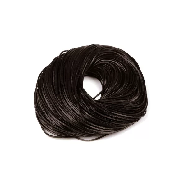 Bőrcsík lapos 2 mm folyóméteres - 3 sötétbarna Bőrcsík lapos 2 mm folyóméteres - 3 sötétbarna
