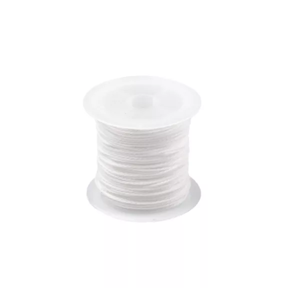 PES madzag fonott Ø1 mm viaszos - 1 Off White (1 db-os csomagolás) PES madzag fonott Ø1 mm viaszos - 1 Off White (1 db-os csomagolás)