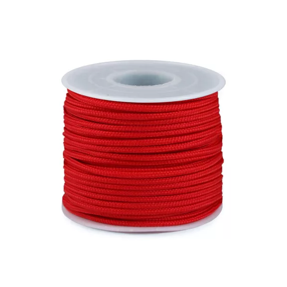 Paracord zsinór Ø2,5 mm ejtóernyő / ruha zsinór - 7 piros (25 m-es csomagolás) Paracord zsinór Ø2,5 mm ejtóernyő / ruha zsinór - 7 piros (25 m-es csomagolás)