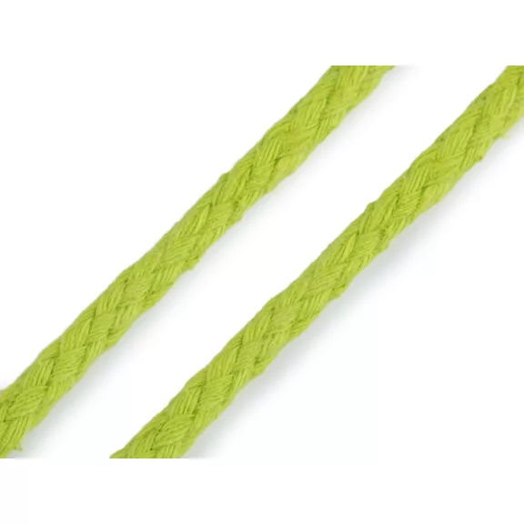 Fonott pamut zsinór Ø7 mm - 7 zöld világos neon (45 m-es csomagolás) Fonott pamut zsinór Ø7 mm - 7 zöld világos neon (45 m-es csomagolás)