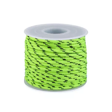   Paracord zsinór Ø2,5 mm ejtóernyő / ruha zsinór - 2 neon zöld (100 m-os csomagolás)