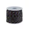 Paracord zsinór Ø2,5 mm ejtóernyő / ruha zsinór - 6 fekete multikolor (25 m-es csomagolás)