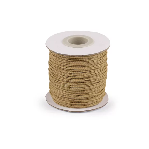 Ø1 mm csavart nylon zsinór ékszerek készítéséhez és készítéséhez - 3 bézs (1 db-os csomagolás) Ø1 mm csavart nylon zsinór ékszerek készítéséhez és készítéséhez - 3 bézs (1 db-os csomagolás)