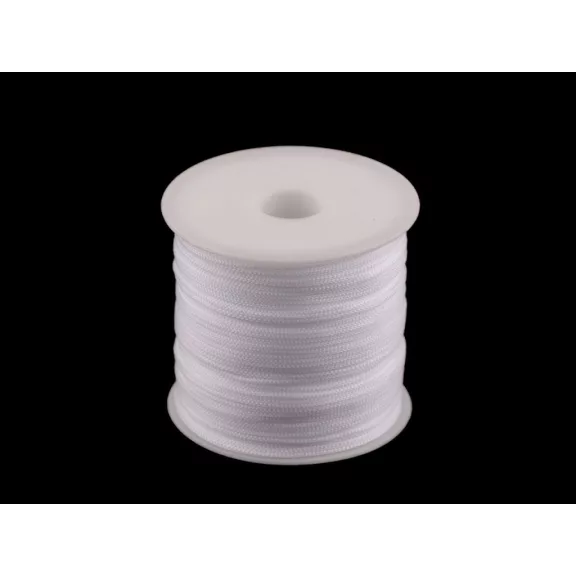 Fonal / zsinór Ø1 mm befűzéshez, horgolásra - 1 fehér (5 db-os csomagolás) Fonal / zsinór Ø1 mm befűzéshez, horgolásra - 1 fehér (5 db-os csomagolás)