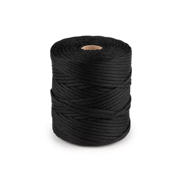 Ruhazsinór PES Ø4 mm - fekete (100 m-es csomagolás) Ruhazsinór PES Ø4 mm - fekete (100 m-es csomagolás)