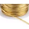 Lapos arany ajándék csomagolózsinór PU szélessége 1,8; 2,5 mm - 1 (1,8 mm) arany (20 m-es csomagolás)