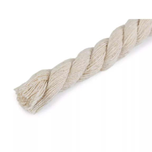 Pamut zsinór sodrott Ø12 mm, tekercs 29 m, macramé - 1 bézs világos (58 m-os csomagolás) Pamut zsinór sodrott Ø12 mm, tekercs 29 m, macramé - 1 bézs világos (58 m-os csomagolás)