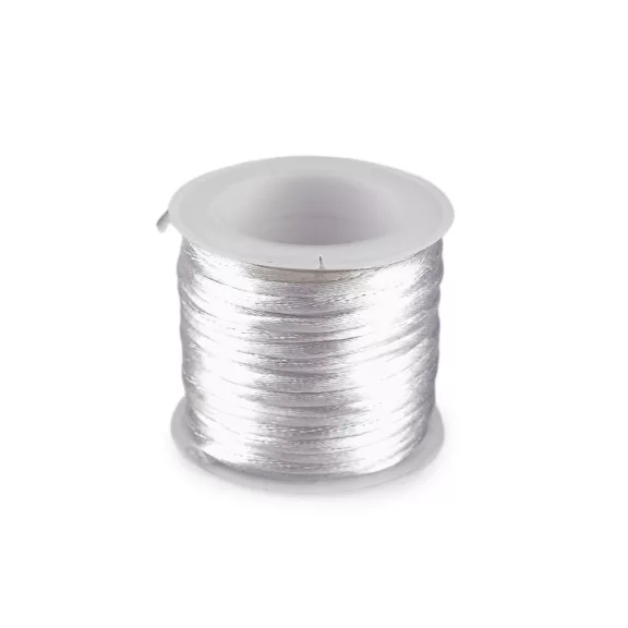 Szatén zsinór / patkányfarok Ø2 mm 10 m - 1 fehér (25 db-os csomagolás) Szatén zsinór / patkányfarok Ø2 mm 10 m - 1 fehér (25 db-os csomagolás)