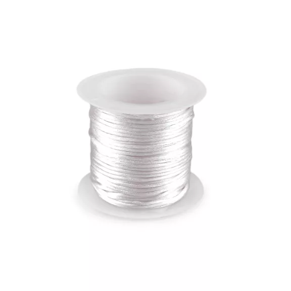 Szatén zsinór / patkányfarok Ø1 mm 10 m - 1 fehér (5 db-os csomagolás) Szatén zsinór / patkányfarok Ø1 mm 10 m - 1 fehér (5 db-os csomagolás)