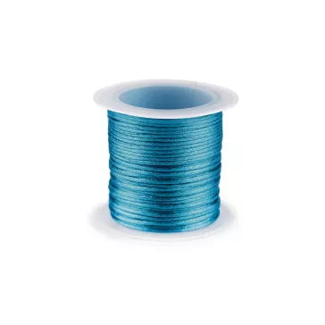   Szatén zsinór / patkányfarok Ø1 mm 10 m - 7 azúrkék (25 db-os csomagolás)