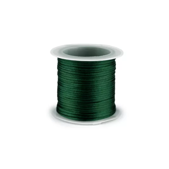 Szatén zsinór / patkányfarok Ø1 mm 10 m - 9 zöld sötét (25 db-os csomagolás) Szatén zsinór / patkányfarok Ø1 mm 10 m - 9 zöld sötét (25 db-os csomagolás)
