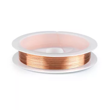   Vörösréz lakkozott drót Ø0,2 mm, 0,3 mm - 6 (0,3 mm) rézsárga (3 db-os csomagolás)