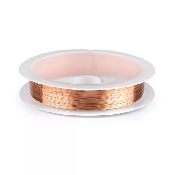 Vörösréz lakkozott drót Ø0,2 mm, 0,3 mm - 6 (0,3 mm) rézsárga (3 db-os csomagolás) Vörösréz lakkozott drót Ø0,2 mm, 0,3 mm - 6 (0,3 mm) rézsárga (3 db-os csomagolás)
