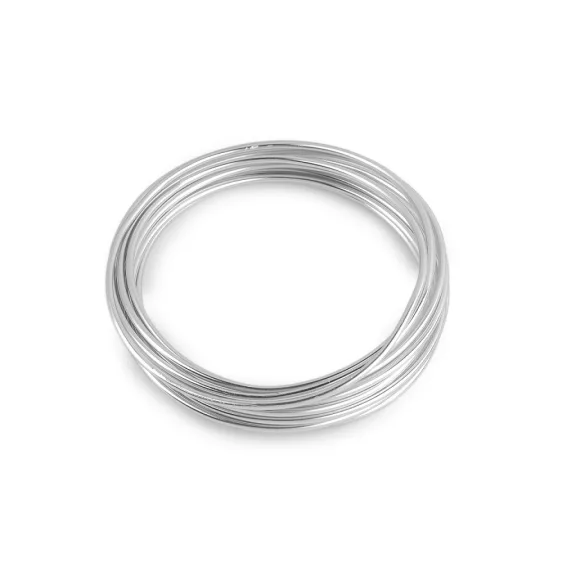Alumínium drót Ø2 mm vastag - 1 ezüst (4 db-os csomagolás) Alumínium drót Ø2 mm vastag - 1 ezüst (4 db-os csomagolás)