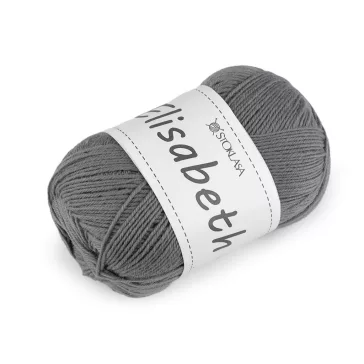   Elisabeth gyapjú kötőfonal 100 g - 3 szürke (1 db-os csomagolás)