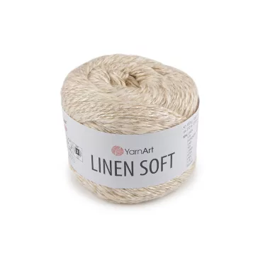   Kötőfonal Linen Soft 100 g - 2 (7303) nyers-natür (1 db-os csomagolás)